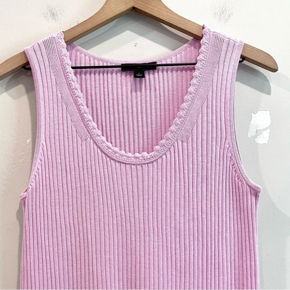 Ann Taylor Sleeveless Ribbed Knit Tank Top - Picture 3 of 11